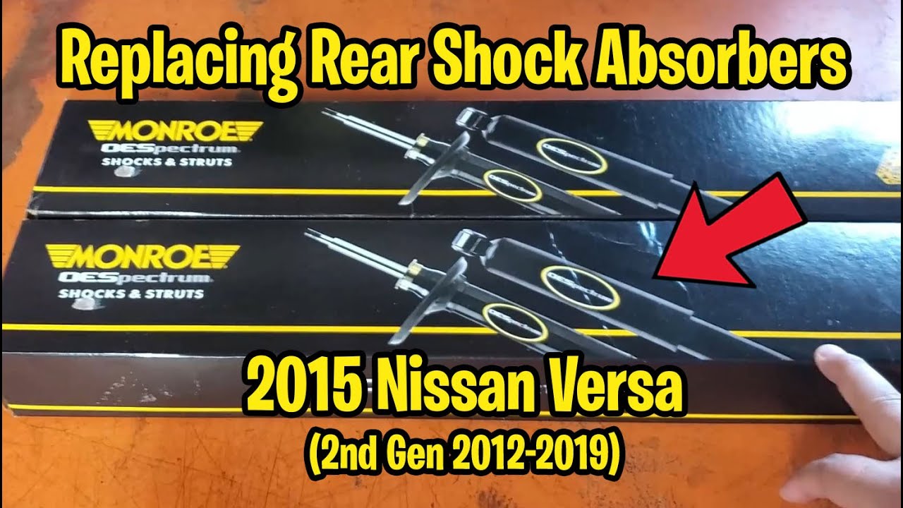 2015 Nissan Versa Rear Shock Absorbers Replacement (2nd Generation 2012-2019)