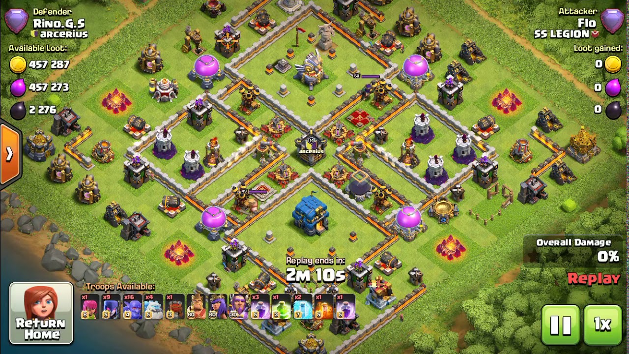 Clash of Clans TH12 Ice Golem ⭐️⭐️⭐️ Attack Strategy 2019