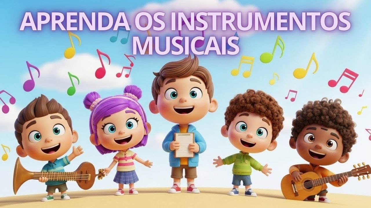 Aprendendo os Instrumentos Musicais/ Mundo Encantado Kids #youtubekids #aprender #canalkids