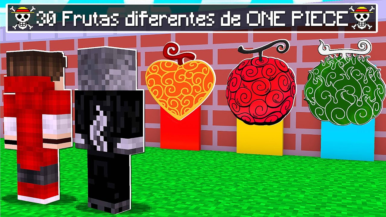 NAÕ ESCOLHA A PORTA ERRADA DE ONE PIECE WG COM 30 NOVAS FRUTAS E HAKIS NO MINECRAFT