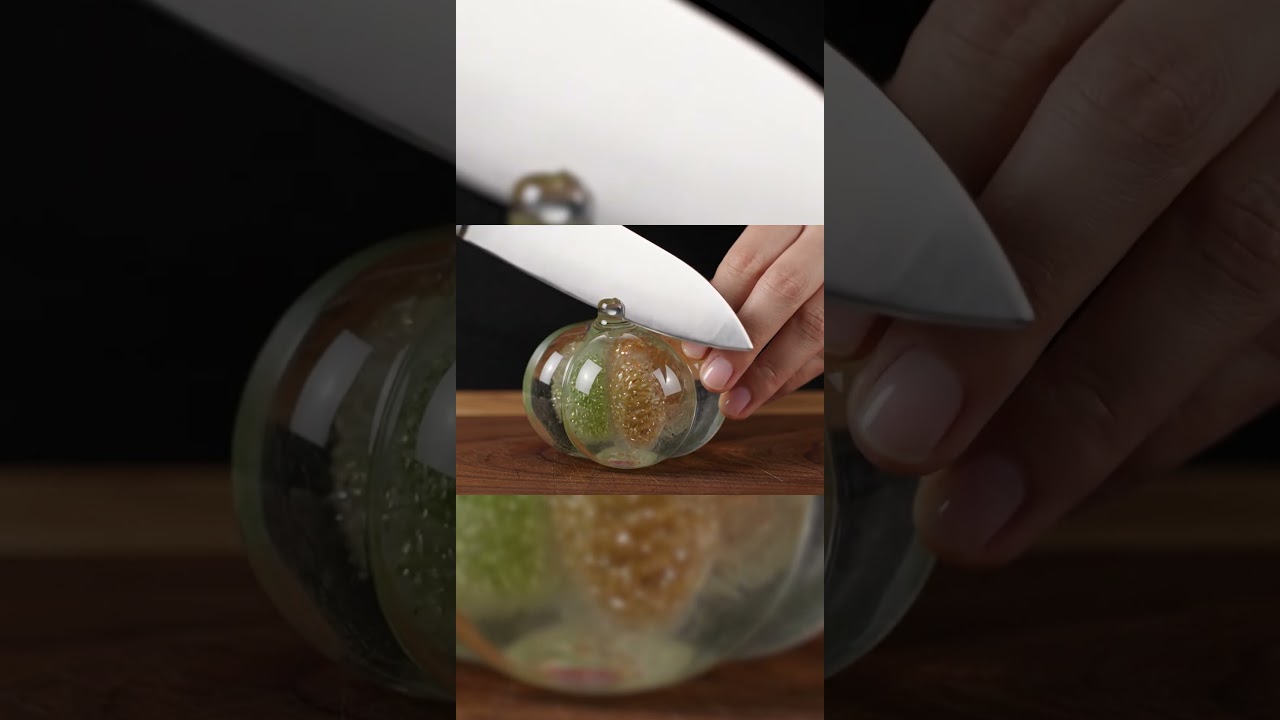 Cutting Glass Fruits Ugli Fruit 🍊 ASMR 