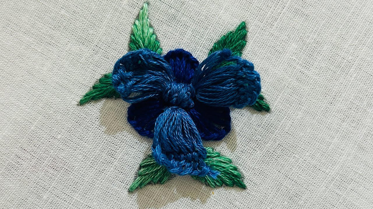 Gorgeous 3D Floral Embroidery | Unique Raised Design #embroidery  #art #diy #flower