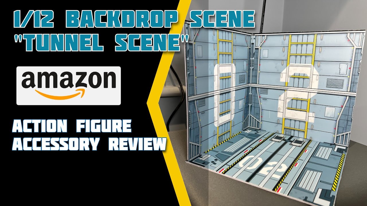1/12 Scale Backdrop Scene, Sci-Fi Tunnel Diorama | Amazon Action Figure Accessory Review