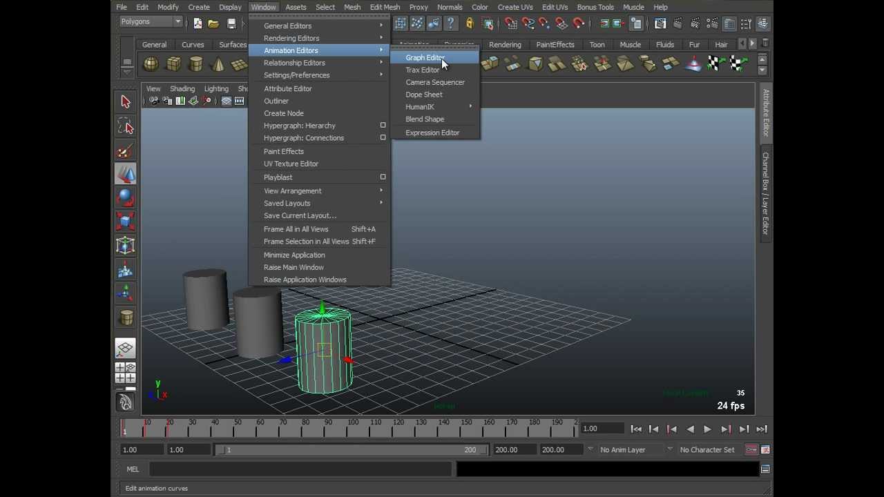 Зацикливание анимации в Maya при помощи Infinity Curves