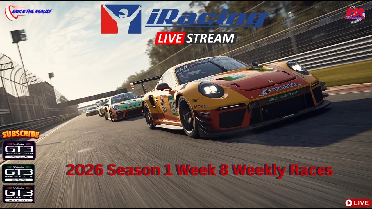 iRacing l Weekly Races 2026 Season 1 Week 8 Early Bird Saturday