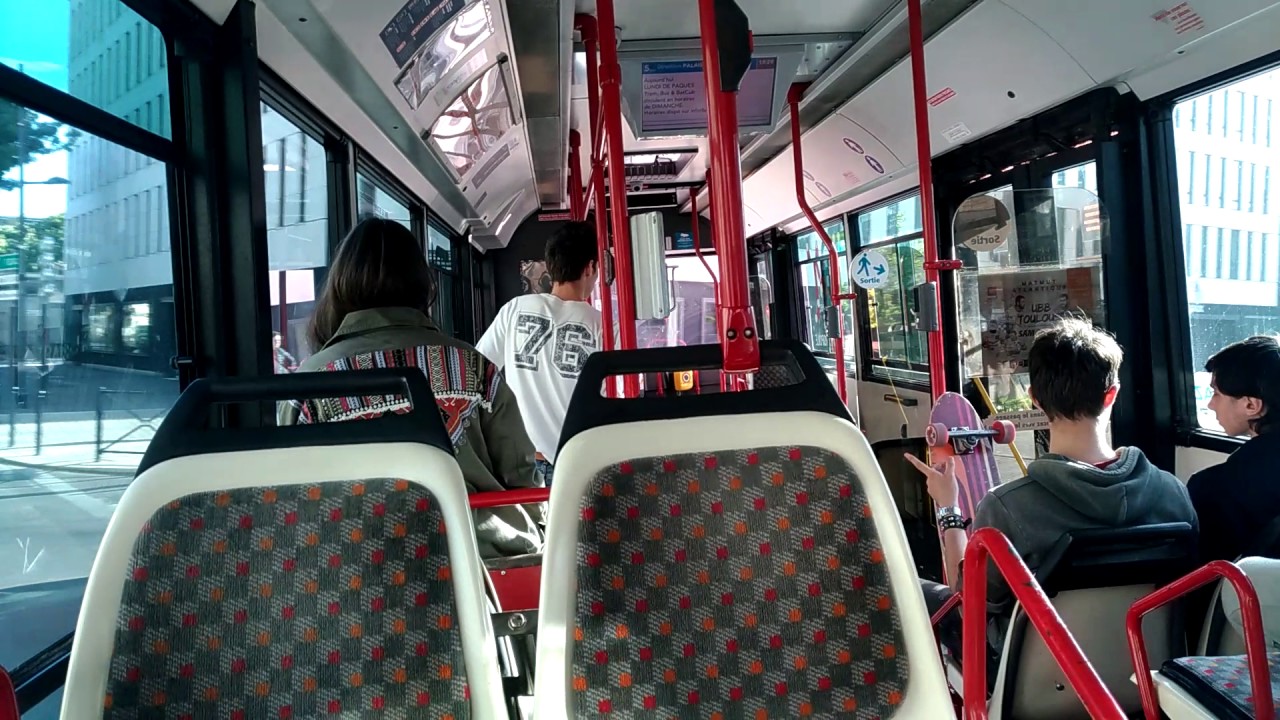 HeuliezBus Access'Bus GX 217 CNG (Volvo B10L) Voith #2114 | Réseau TBM - Bordeaux | 16/04/2017
