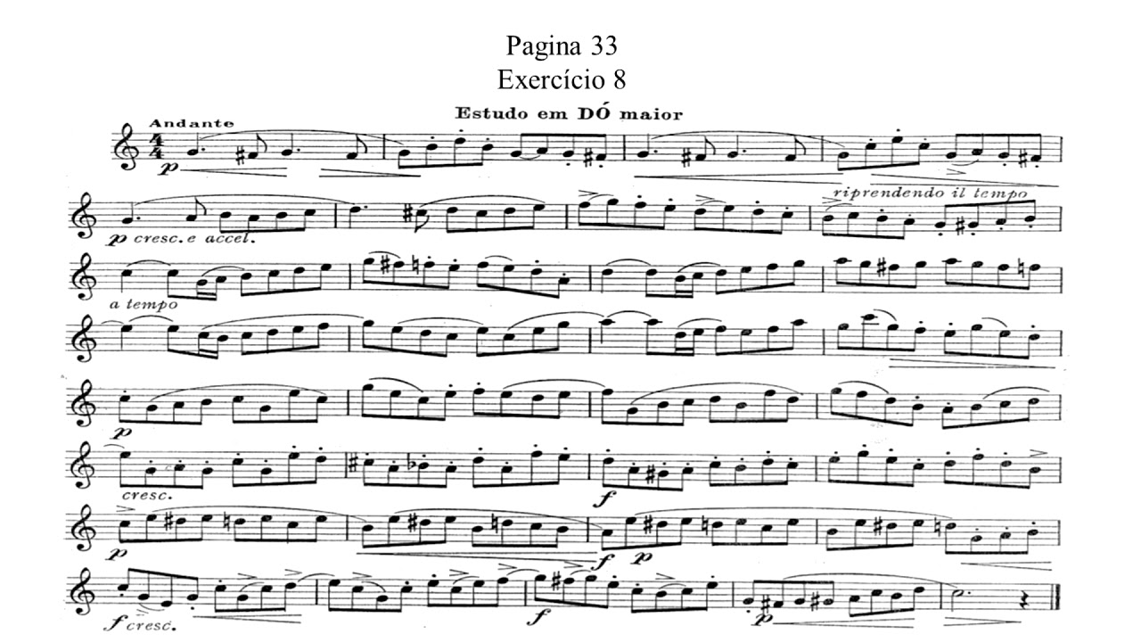 Método para Saxofone Amadeu Russo Pagina 33 Lição 8