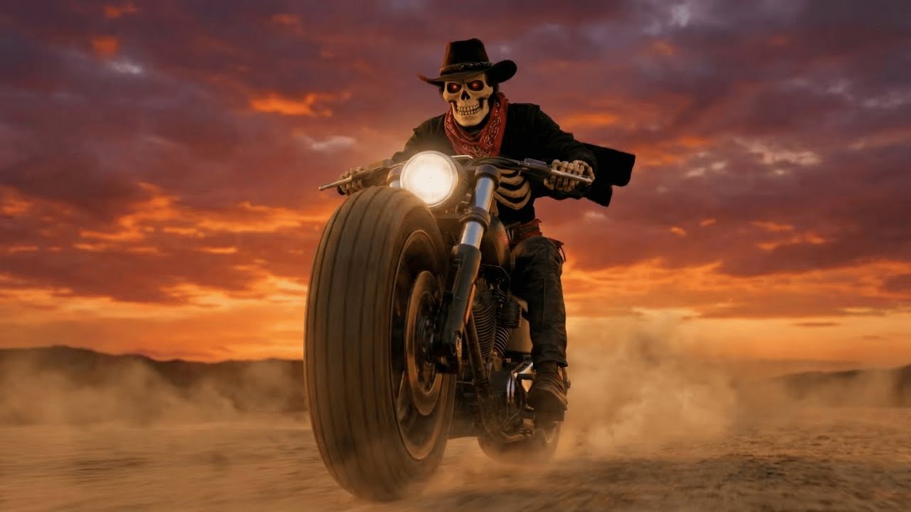 Dark Country for Ghost Riders | Iron Wheels, Devil Fuel 🔥🏍️ | Biker Outlaw Music