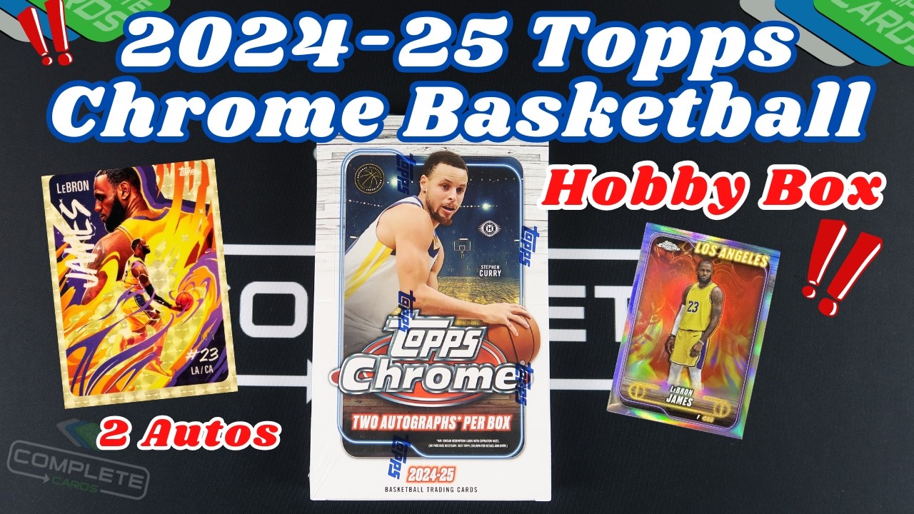 Sleeper Product !! 2024-25 Topps Chrome Basketball Hobby Box opening [PSA sub]