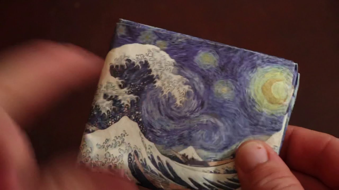 Mighty wallet Great wave/ starry night