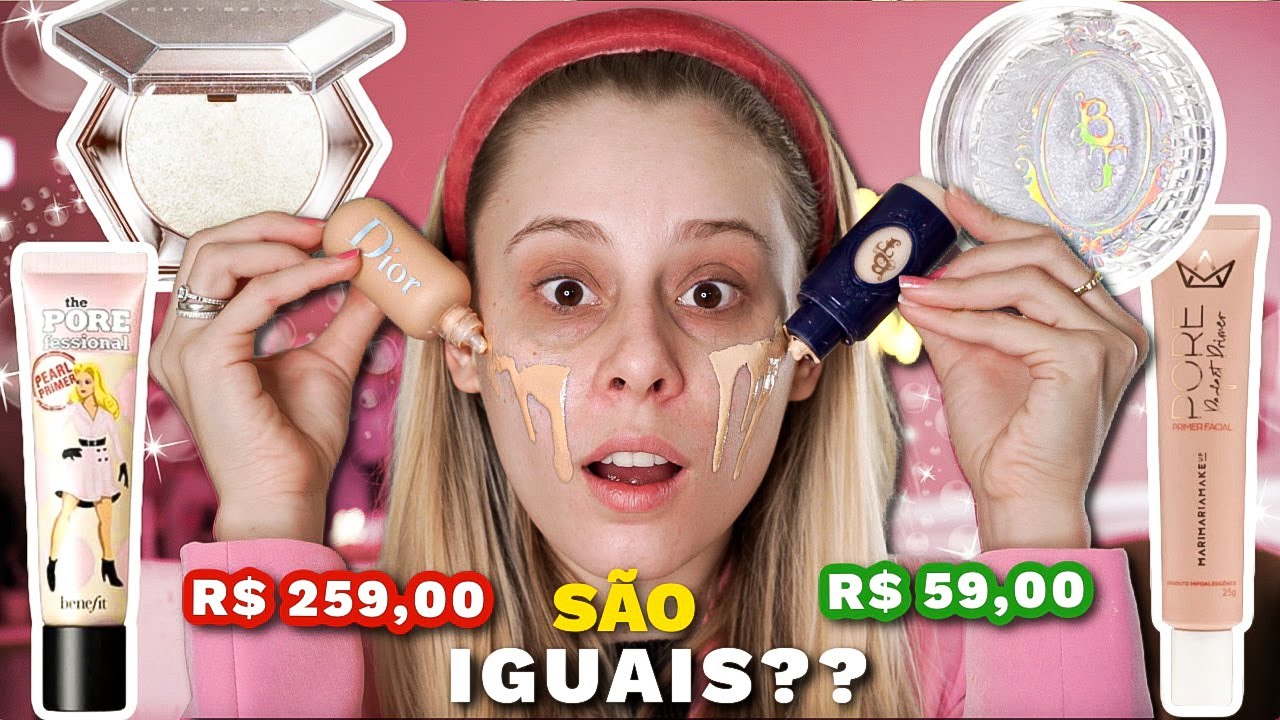 COMPARANDO MAQUIAGENS que são MUITO PARECIDAS *NACIONAIS x IMPORTADAS*