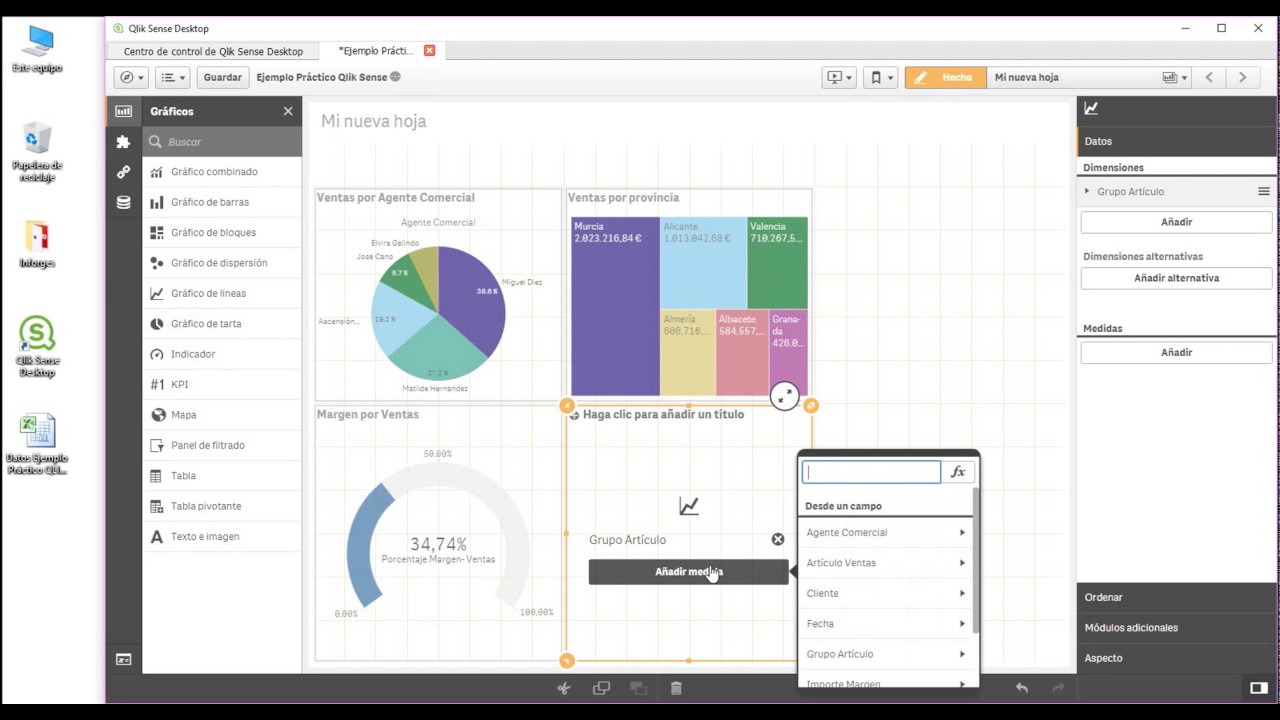 Como crear un cuadro de mandos sencillo con Qlik Sense