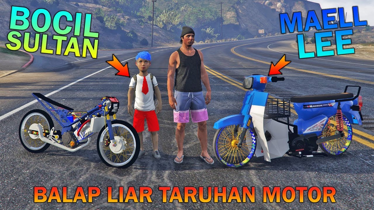 BOCAH SD NANTANG BALAP LIAR PREMAN TERKUAT - GTA 5 SULTAN