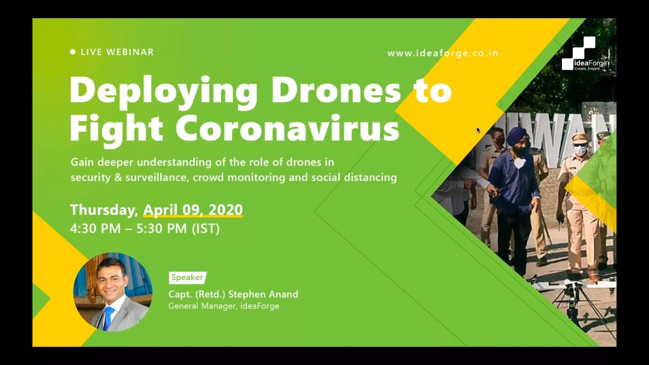 [WEBINAR] Deploying Drones to Fight Coronavirus