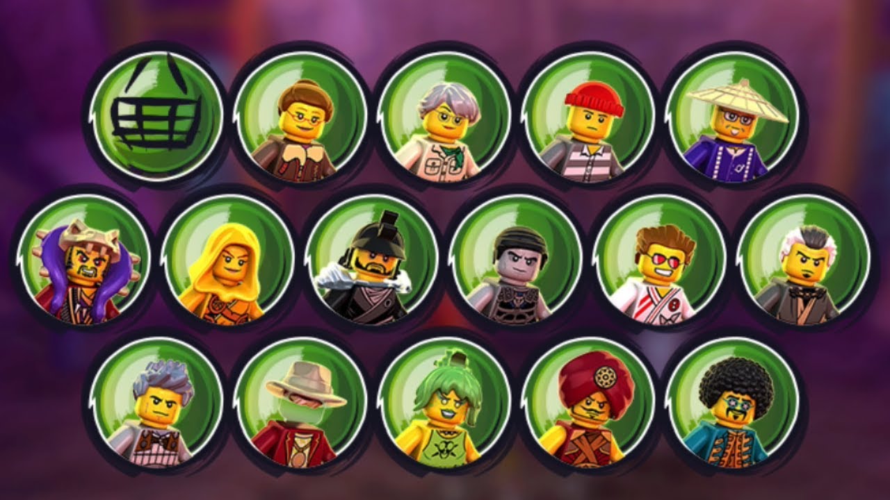 Lego Ninjago: Shadow of Ronin (PS Vita/3DS/Mobile) All Elemental Masters Characters