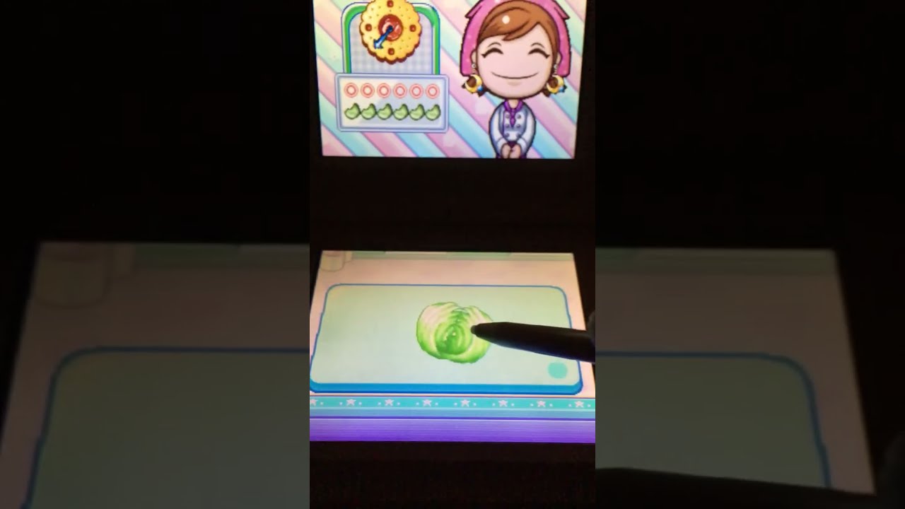 Playing Cooking mama in the dark ( recipe:Panini)