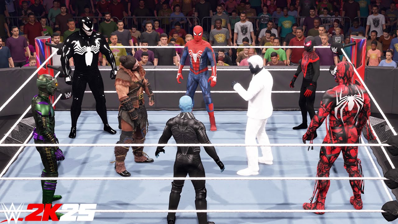 Вселенная Человека-паука в матче &laquo;Королевская битва&raquo; &mdash; WWE 2K25 PS5 [4K]
