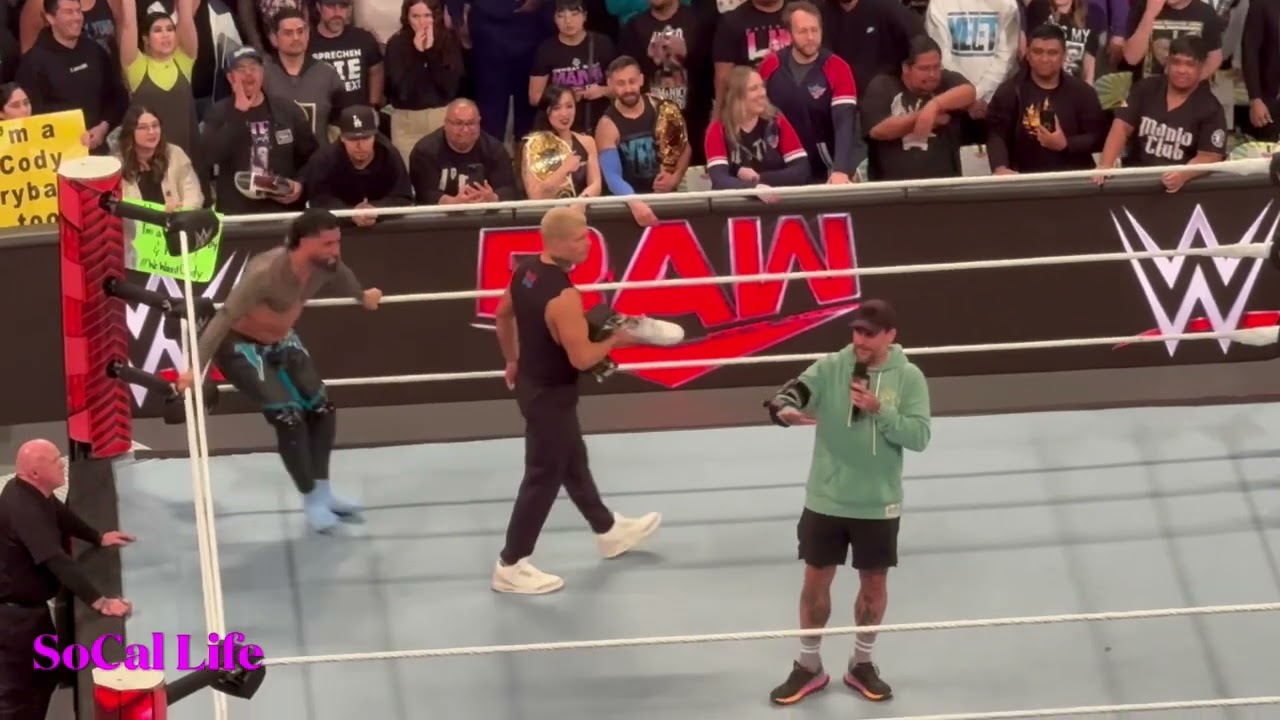 WWE post RAW2/19/24 CM Punk Cody Rhodes and Jey Uso