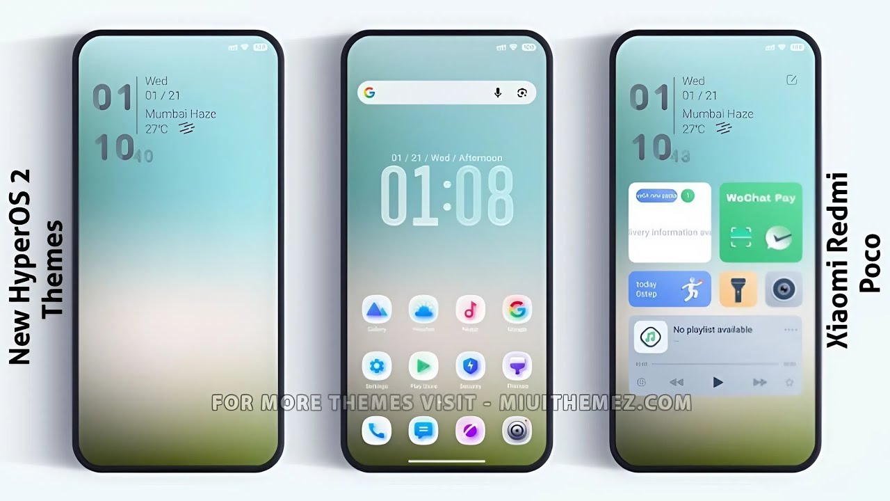 3 New HyperOS 2 control centre Themes for Xiaomi,Redmi,Poco | 3 Best HyperOS 2 Themes