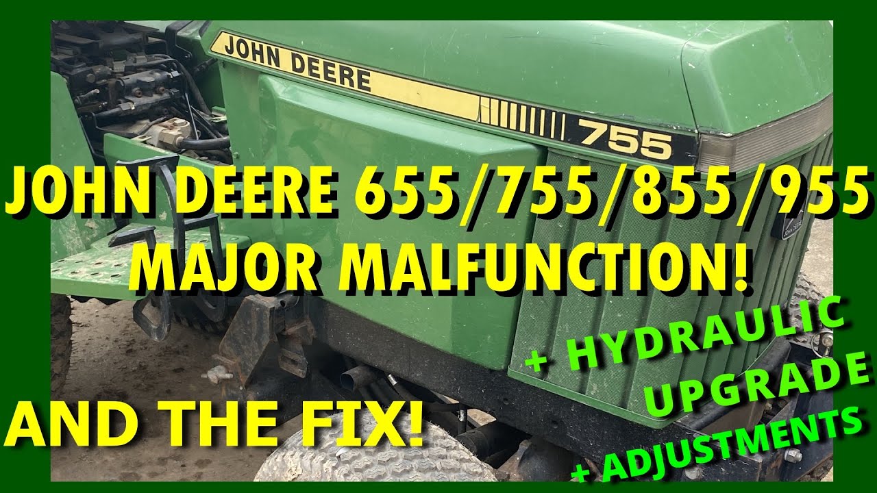 Недостатки John Deere 655/755/855/955! И как их исправить!