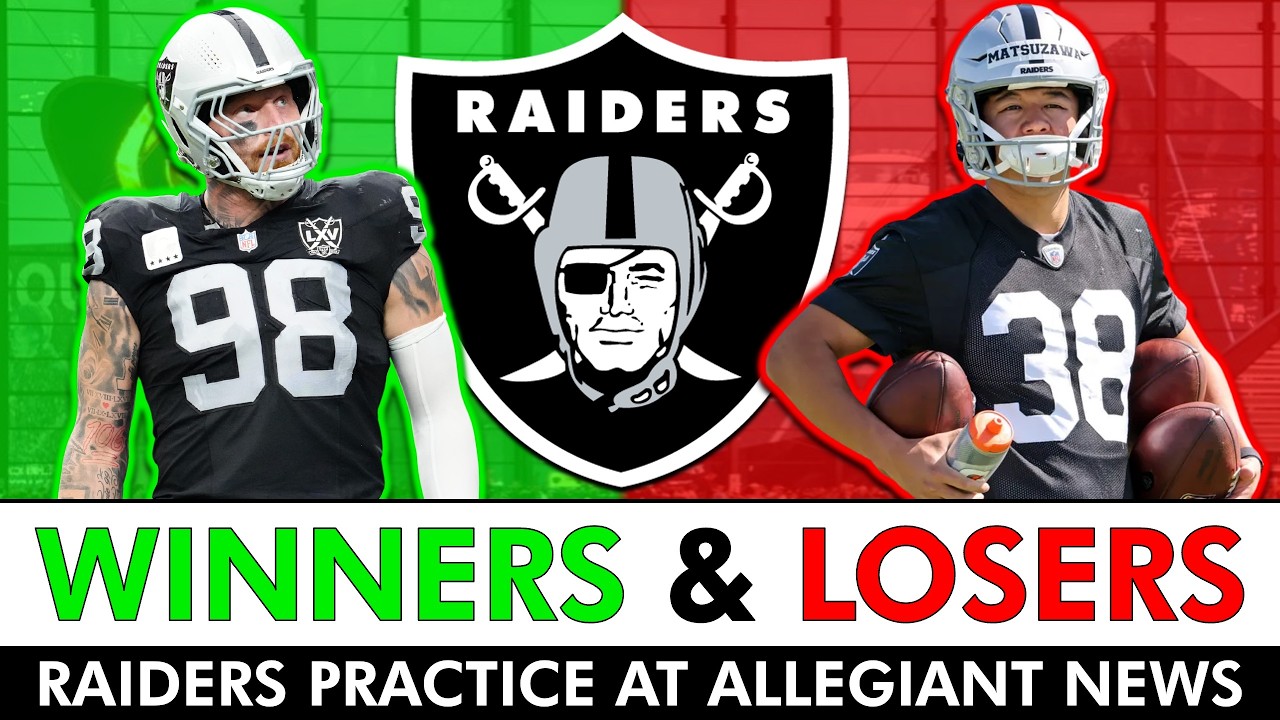 THANK YOU! Raiders Training Camp News + Winners & Losers From  Allegiant Stadium Open Practice