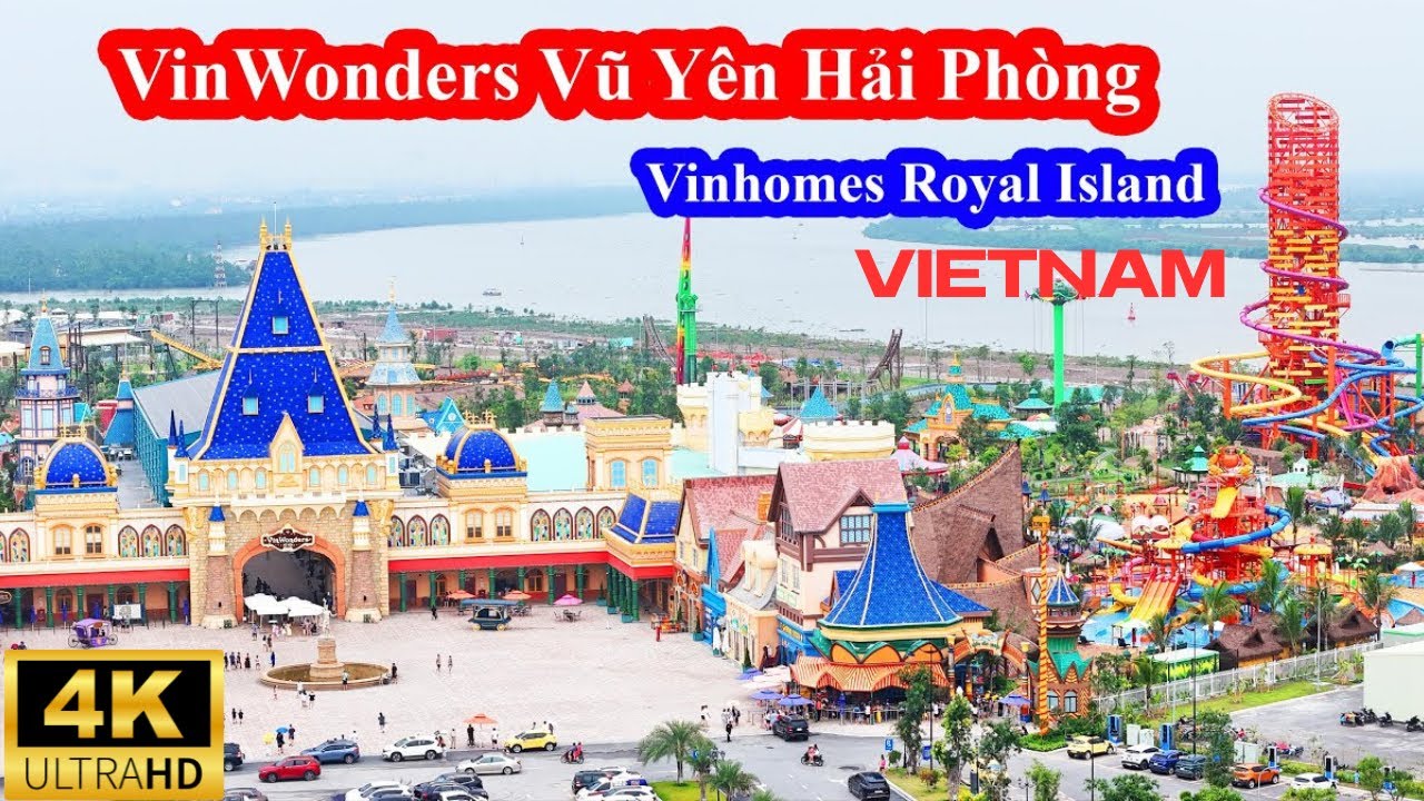 Exploring VinWonders Vu Yen Vinhome Royal Island Hai Phong Vietnam 4KHD