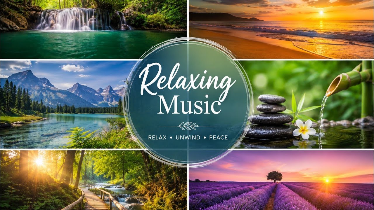 Relaxing Music for Stress Relief, Sleep & Meditation 🌙 Calm Music for Study & Focus (3 Hours)