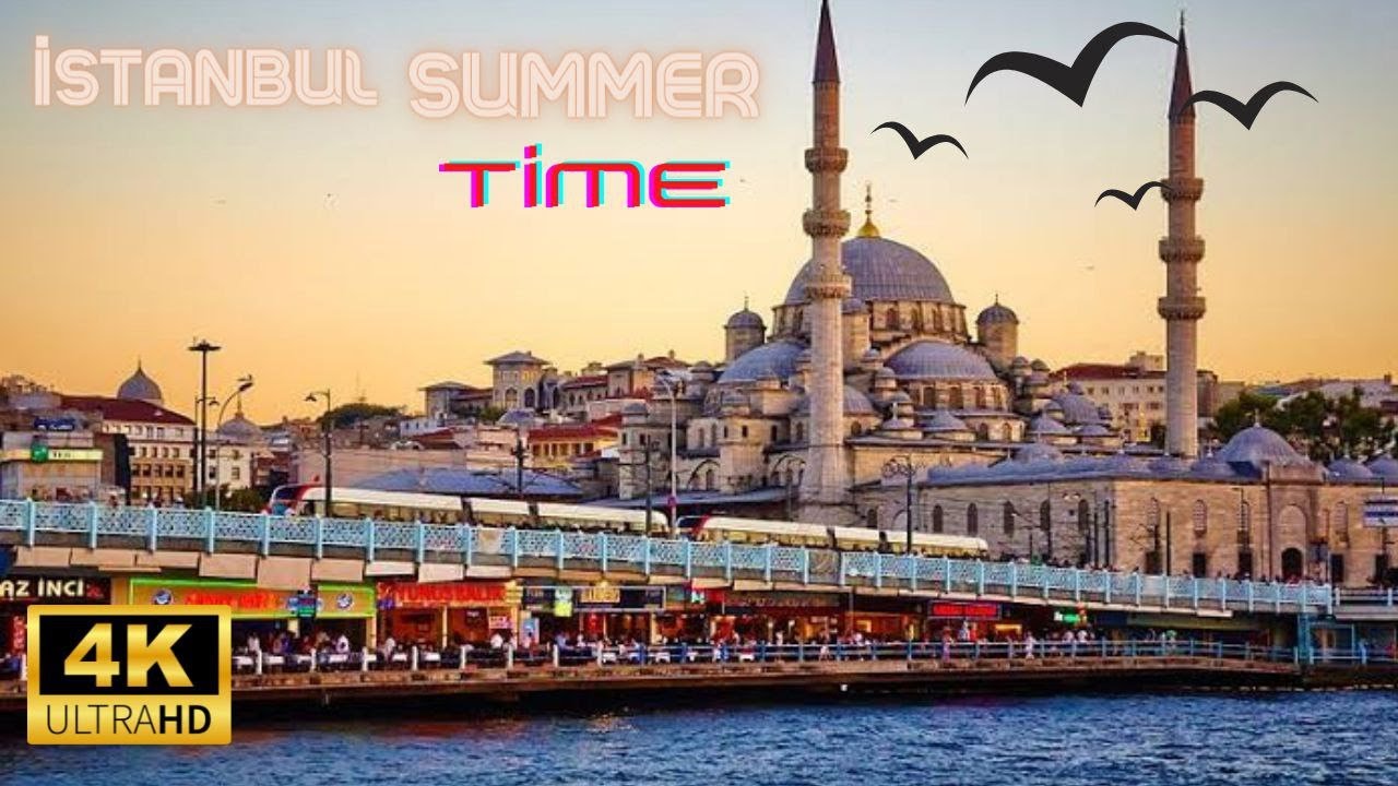 Flying over Istanbul Summer Time by Drone in 4K Ultra HD