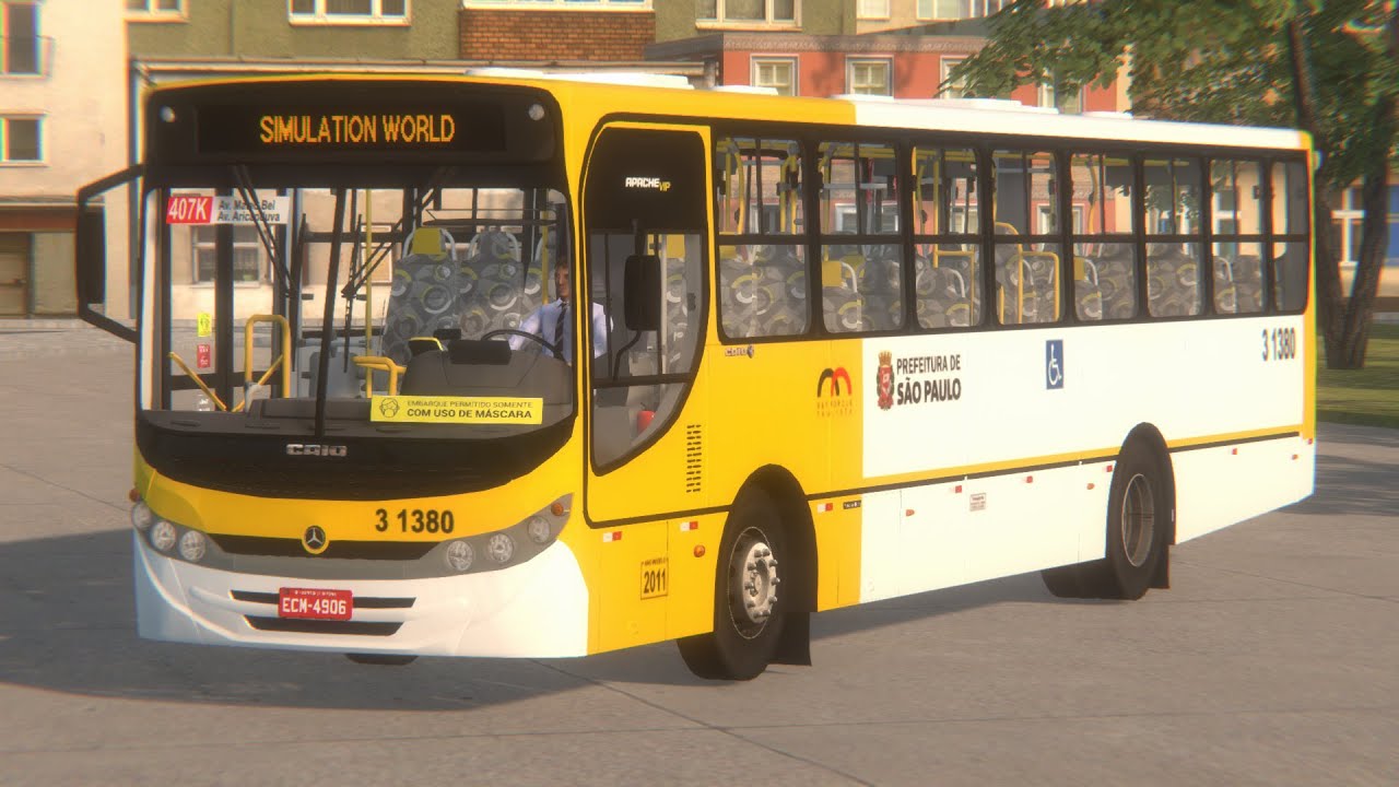 Caio Apache Vip II MB OF-1722M Euro III Padr&atilde;o SPTrans | Mapa GranMontis | Proton Bus Simulator