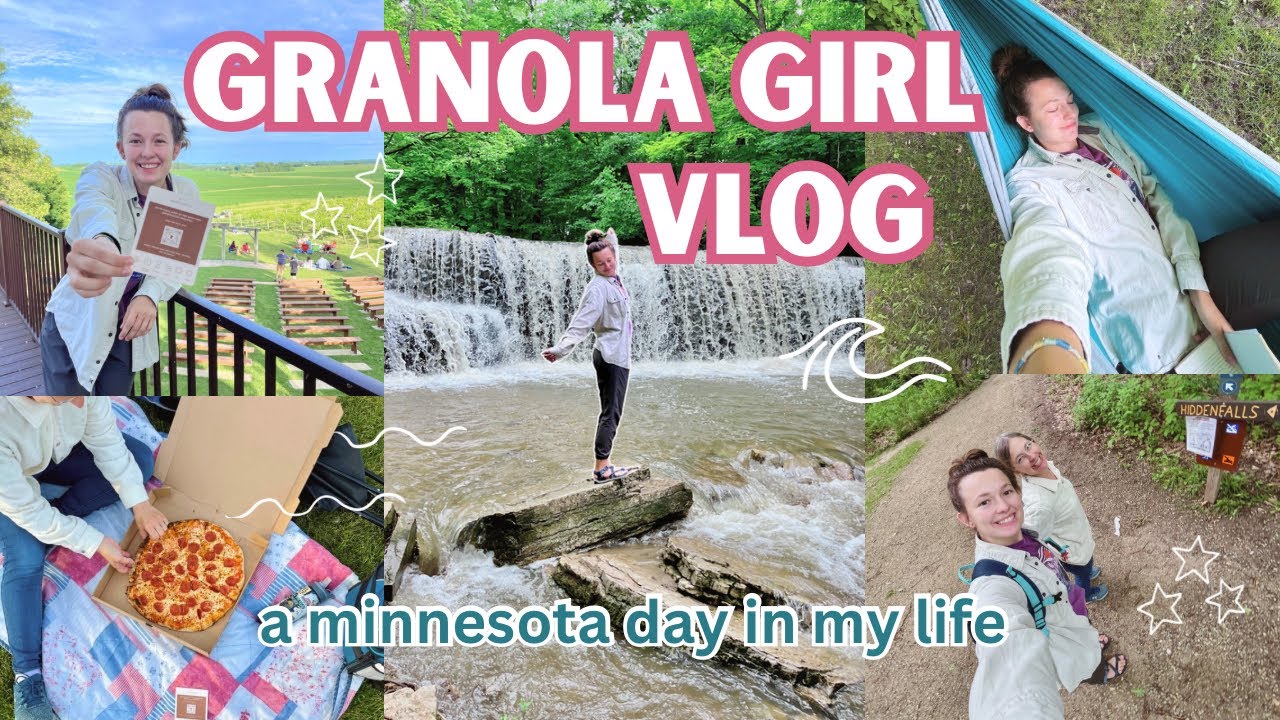a granola girl day in my life vlog: exploring minnesota summer