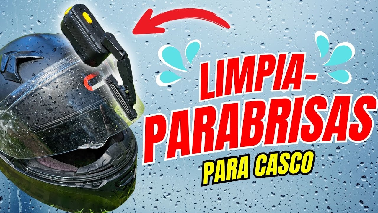 🏍️💦 ¡Probamos el Limpiaparabrisas para Casco de Moto! ¿Funciona de verdad?
