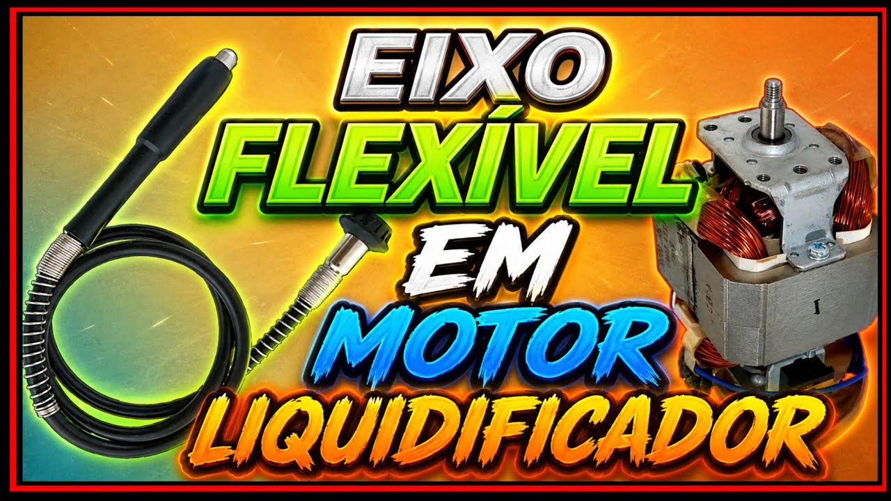 COMO COLOCAR EIXO FLEXÍVEL DE MICRO RETIFICA EM MOTOR DE LIQUIDIFICADOR EXTENSOR RABICHO CABO DREMEL
