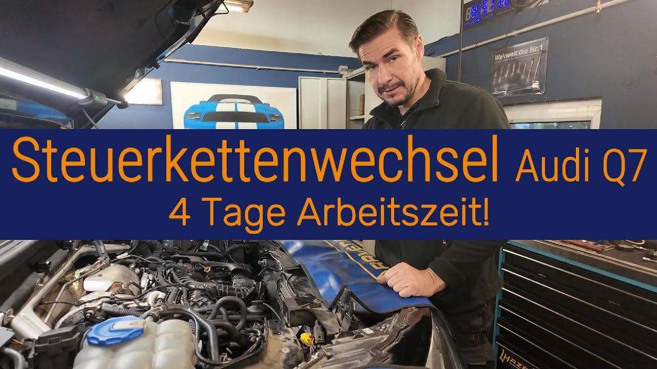 Audi Q7 3.0 TDI Steuerkettenwechsel – komplette Reparatur Schritt für Schritt #audi #audiq7 #autos