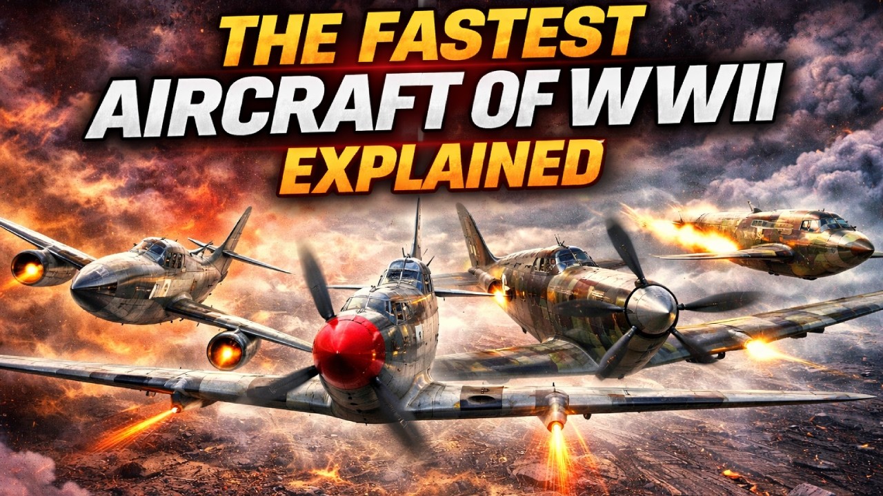The Fastest Aircraft of WWII Explained | Me 262, Mustang, Spitfire & Experimental Jets