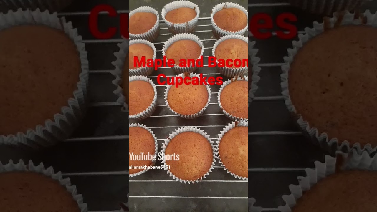 Maple and bacon Cupcakes #bakingfromscratch #newflavour @inspired94