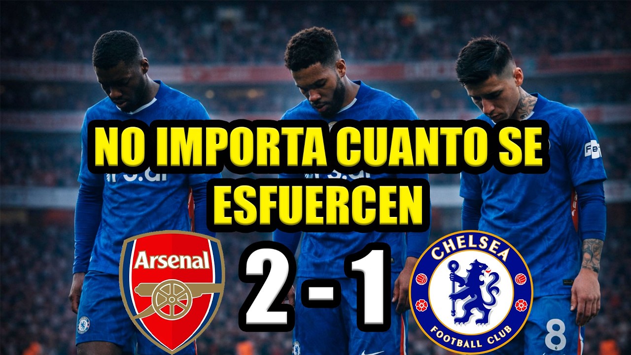 MOISES CAICEDO SIN COMPAÑEROS EN CHELSEA// ARSENAL 2-1 CHELSEA// VERGUENZA TOTAL