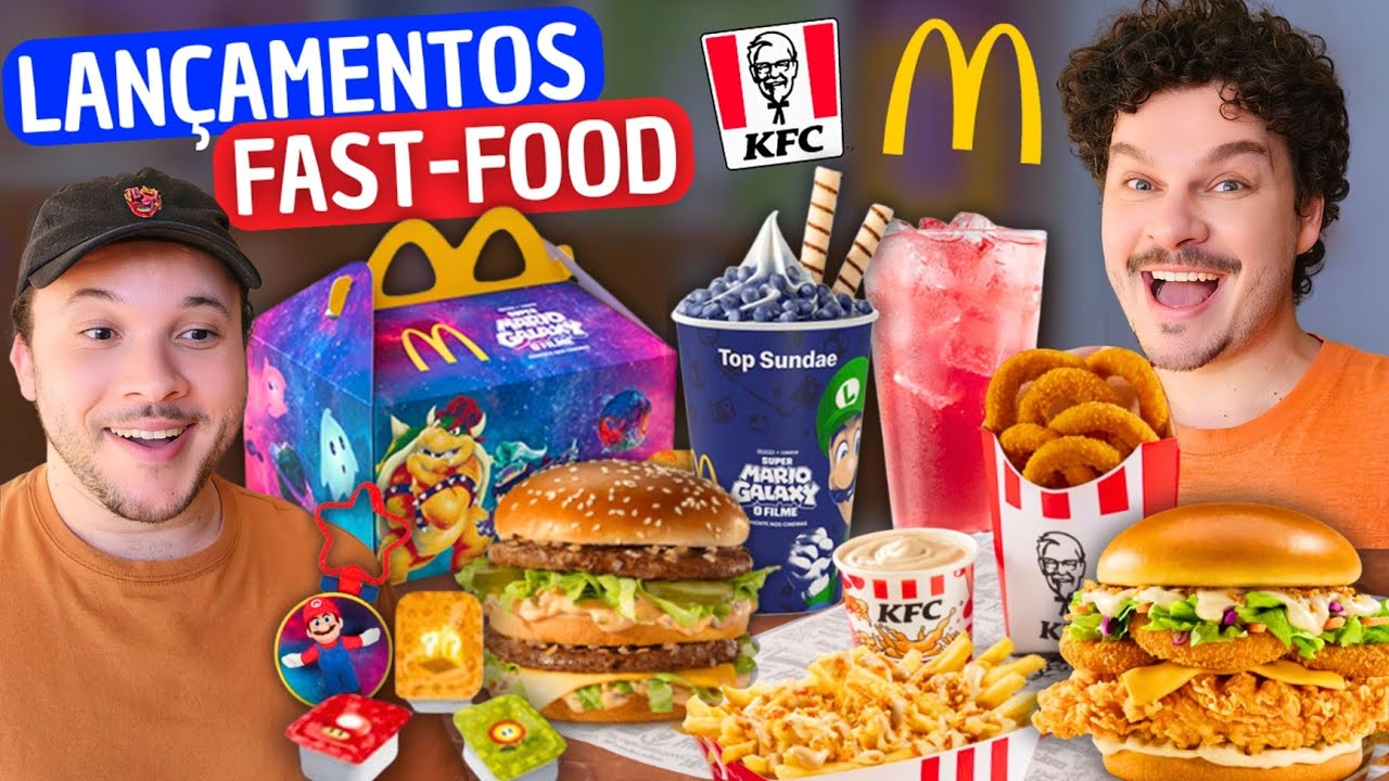 LAN&Ccedil;AMENTOS FAST FOOD: MC DONALD'S, KFC - Vale a pena?