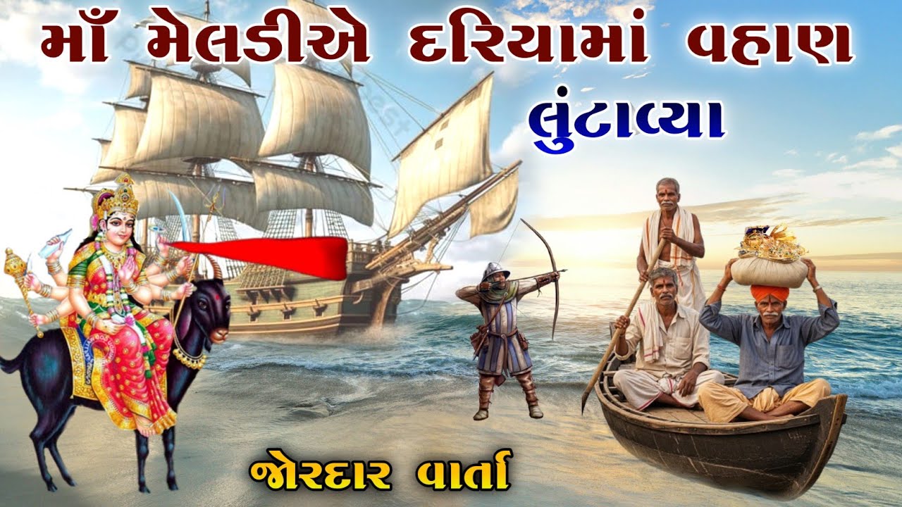માઁ મેલડીએ દરિયામાં વહાણ લુંટાવ્યા | Meladi ma no itihas | Raja Meladi