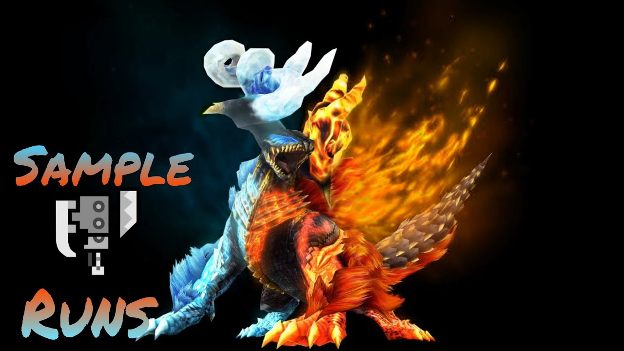 MHFZ - Burning Freezing Elzelion Sample Attempts/Slay Switch Axe F
