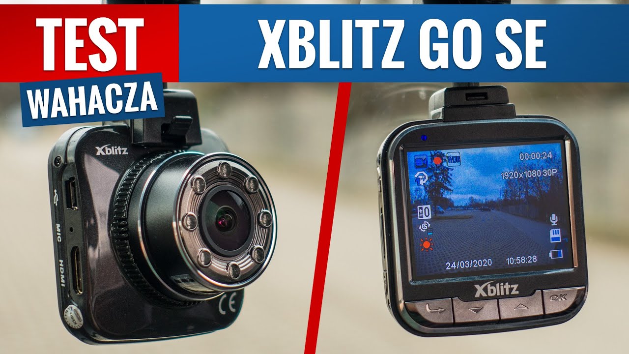 Xblitz GO SE - TEST PL Wideorejestrator samochodowy Full HD do 350 zł