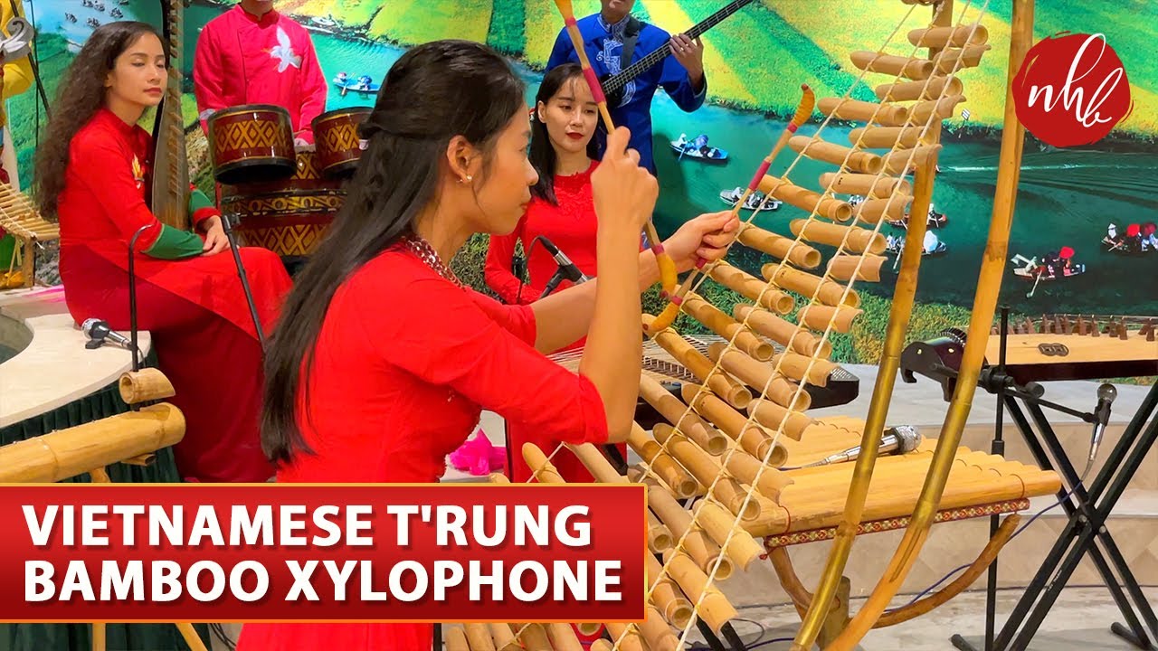 Vietnamese Traditional Music Instrument T'rung Bamboo Xylophone | Vietnam Pavilion Expo 2020 Dubai