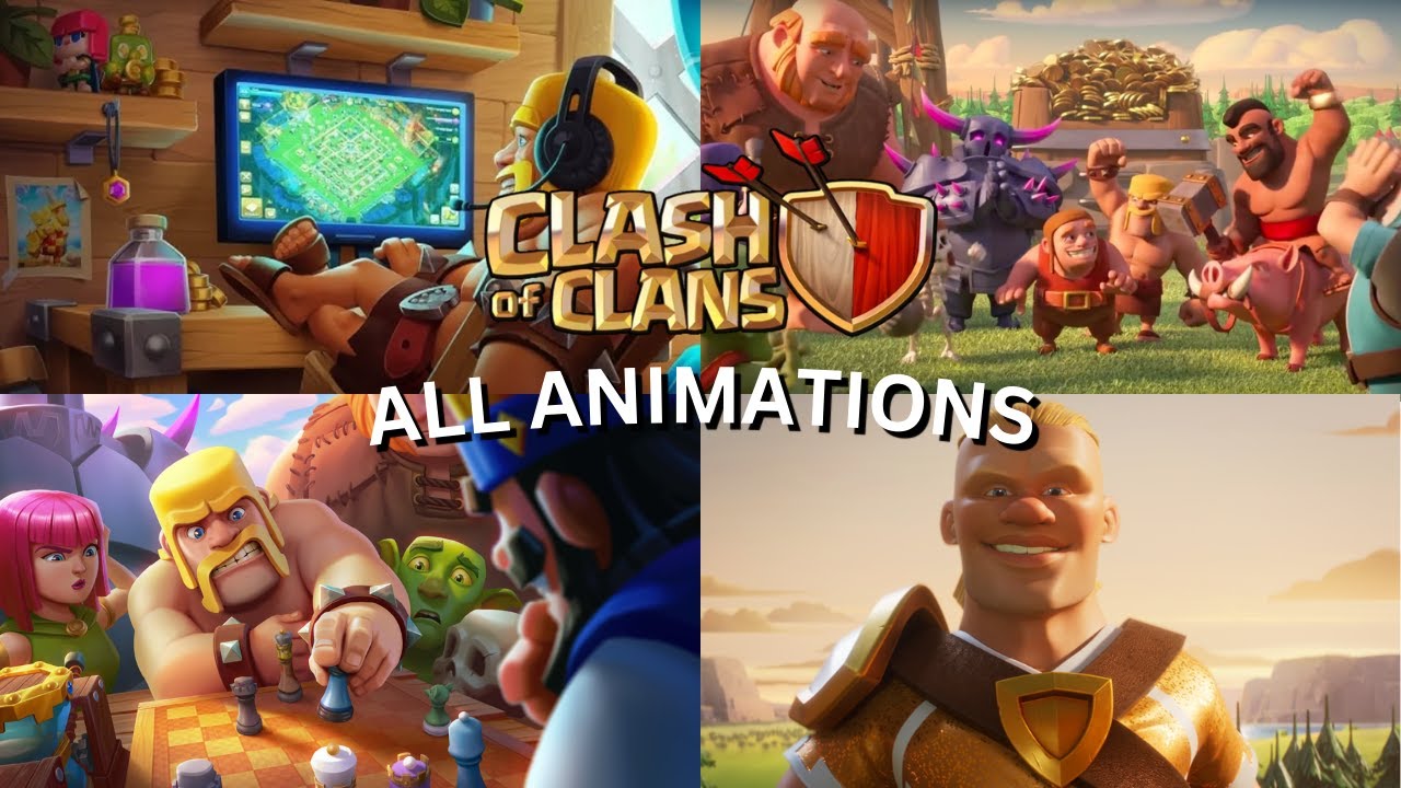 Все анимации Clash of Clans (2012 - 2025)