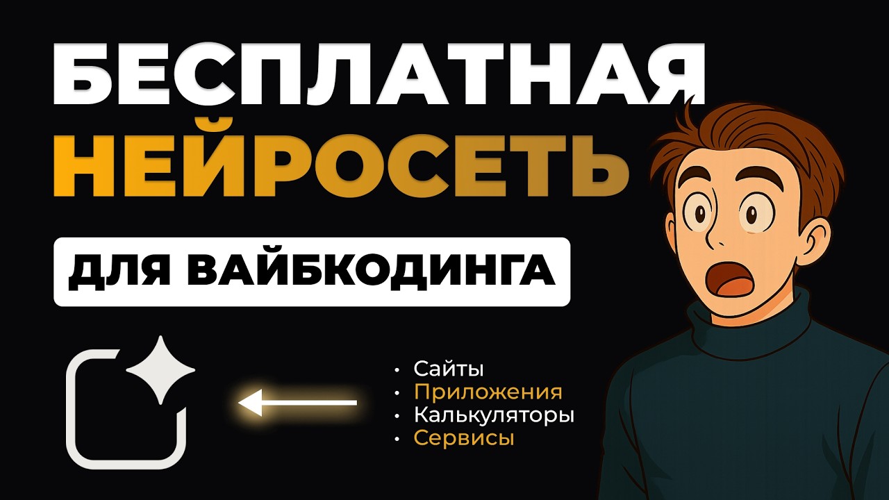 Бесплатная нейросеть для вайбкодинга. Создал сайт клиенту с помощью ИИ. Скринкаст