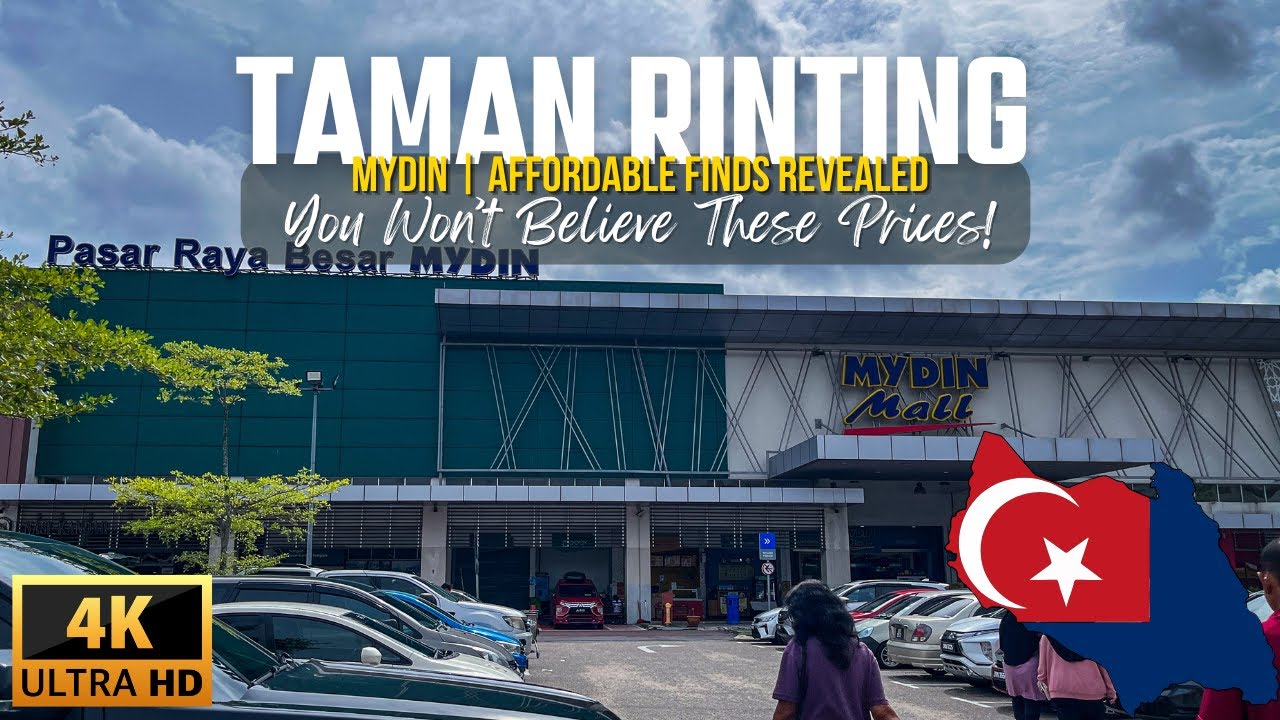 Jalan-Jalan Dalam Mydin Taman Rinting❗️Barang Murah & Suasana Shopping | Walking Tour 4K ASMR