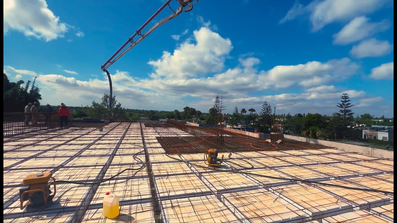La dalle / plancher réticulée en polystyrène expansé (PSE) d’ Isodur House au Maroc