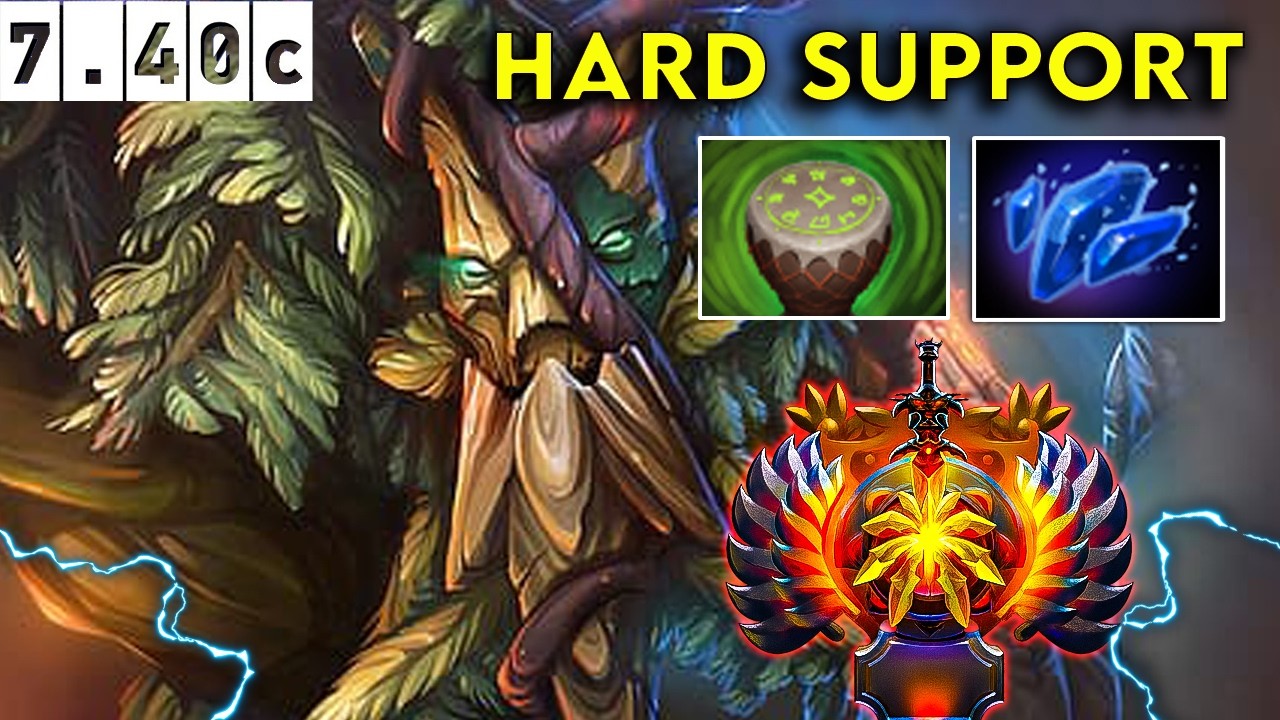 Treant Protector 🌳 Immortal Hard Support  - Dota 2 Patch 7.40c Pro Pub Gameplay