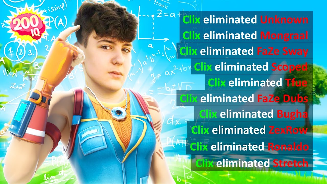 30 Times Clix DESTROYED Other STREAMERS in Fortnite! (Sway, Bugha, Unknown, Tfue)