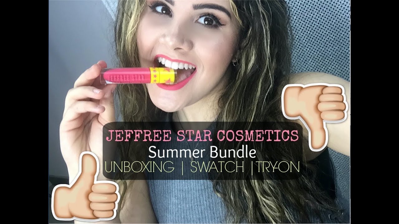 IS JEFFREE STAR'S SUMMER BUNDLE WORTH IT? | Unboxing/Swatches/Try-On | SabrinaGBeauty