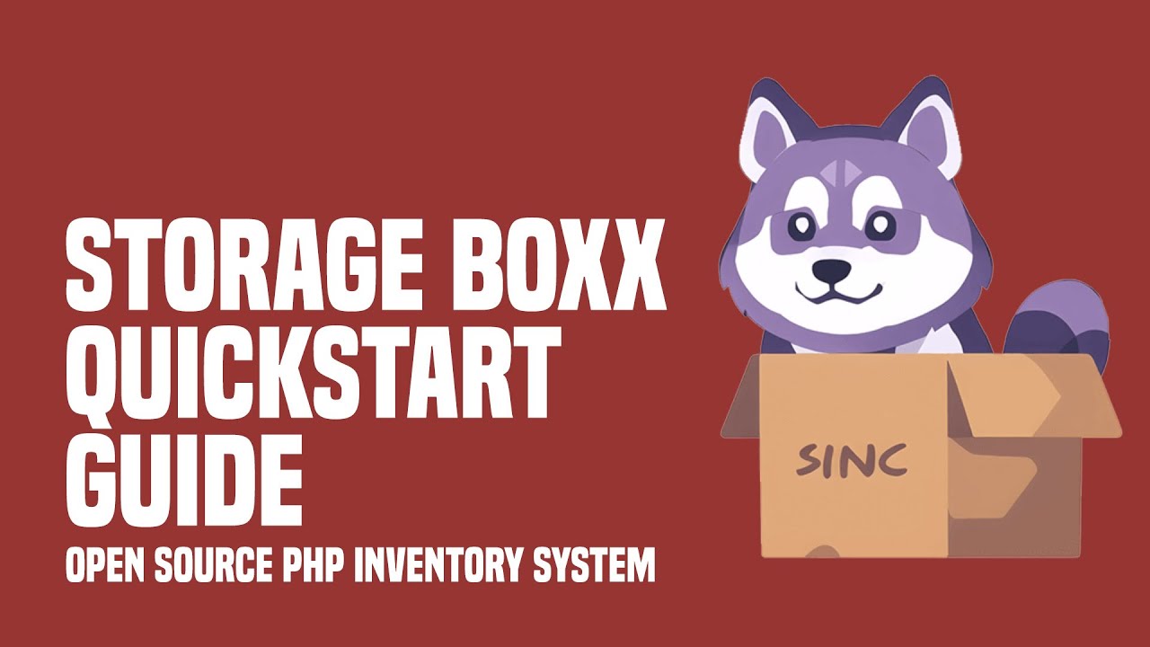 Storage Boxx PHP Inventory Management System Quickstart