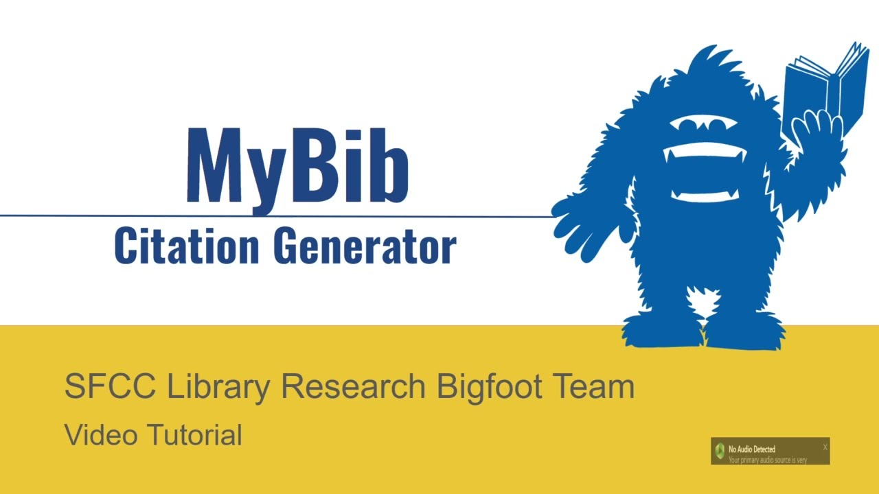 MyBib.com: A Free Citation Generator